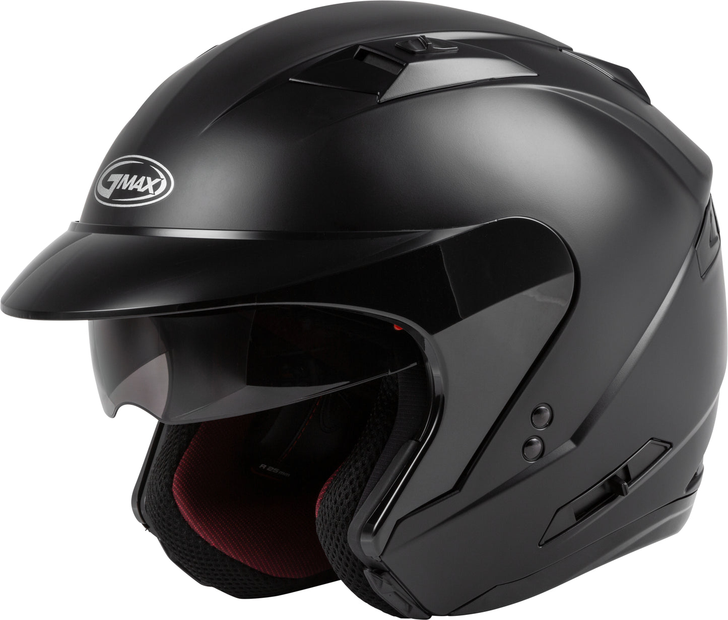 GMAX OF-77 Open-Face Motorcycle Helmet (Matte Black) - Small