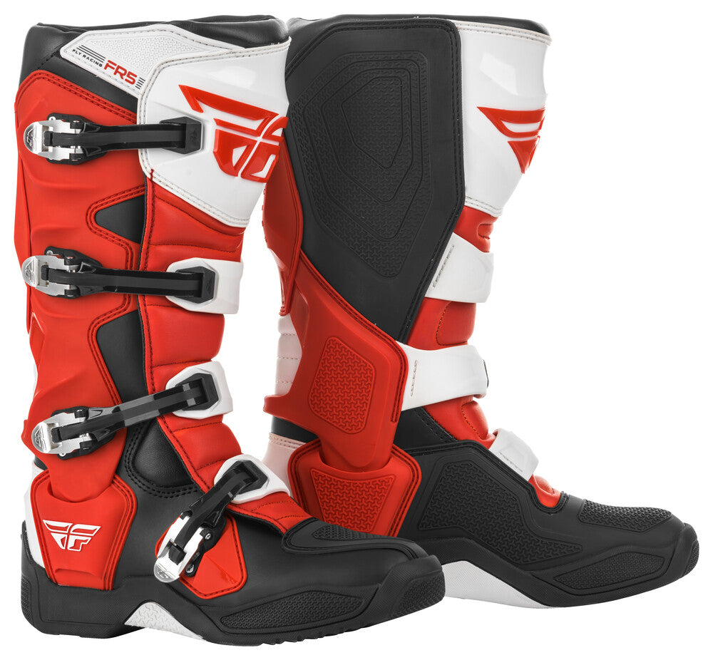 Fly Racing FR5 MX Boots (Red / Black / White) Size 13