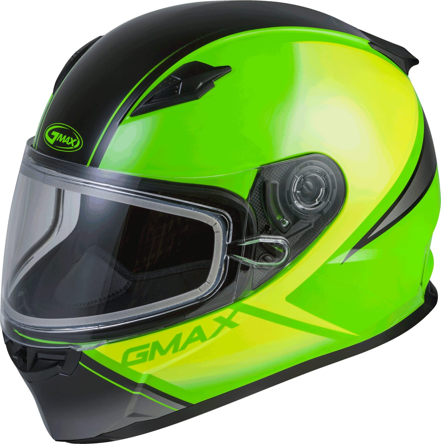 GMAX FF-49S Hail Snow Helmet (Neon Green/Hi-Vis/Black)