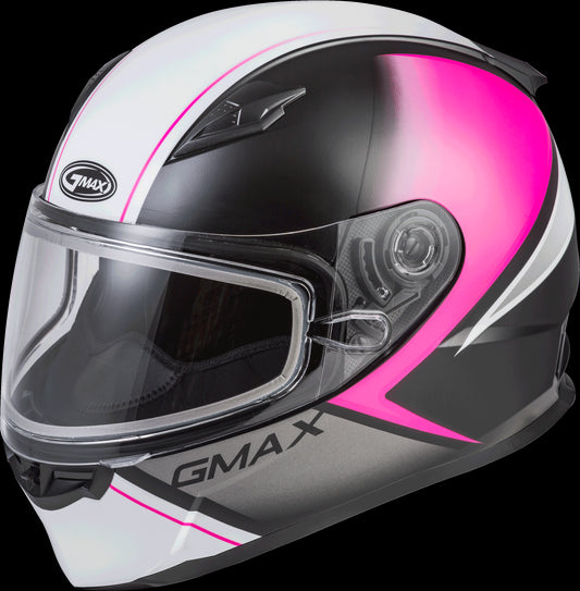 GMAX FF-49S Hail Snow Helmet (Matte Black/Pink/White)