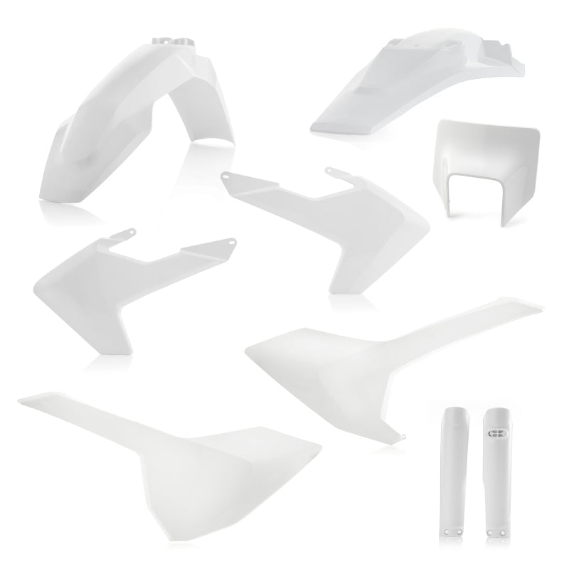 Acerbis 17-19 Husqvarna TE150-300/ FE250-501/ TE250i/ TE300i Full Plastic Kit - White