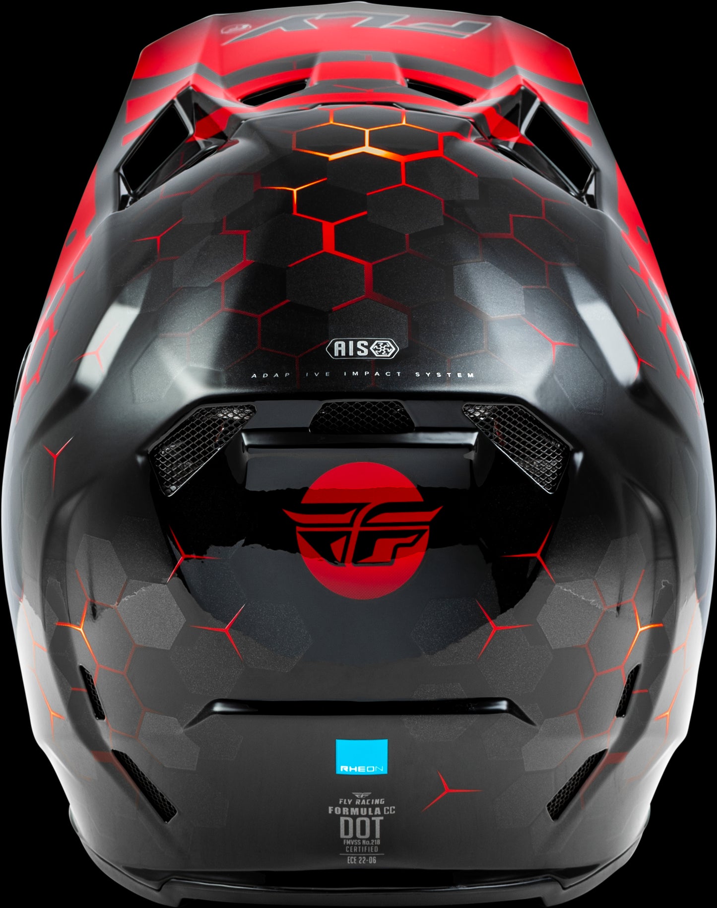 Fly Racing Formula CC Tektonic MX Helmet (Black/Red/Orange)