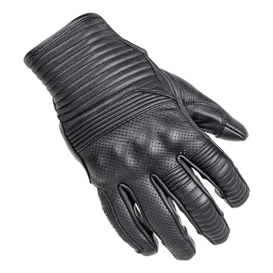 Cortech Bully Short Cuff Leather Motorcycle Gloves (Black) - 3XL