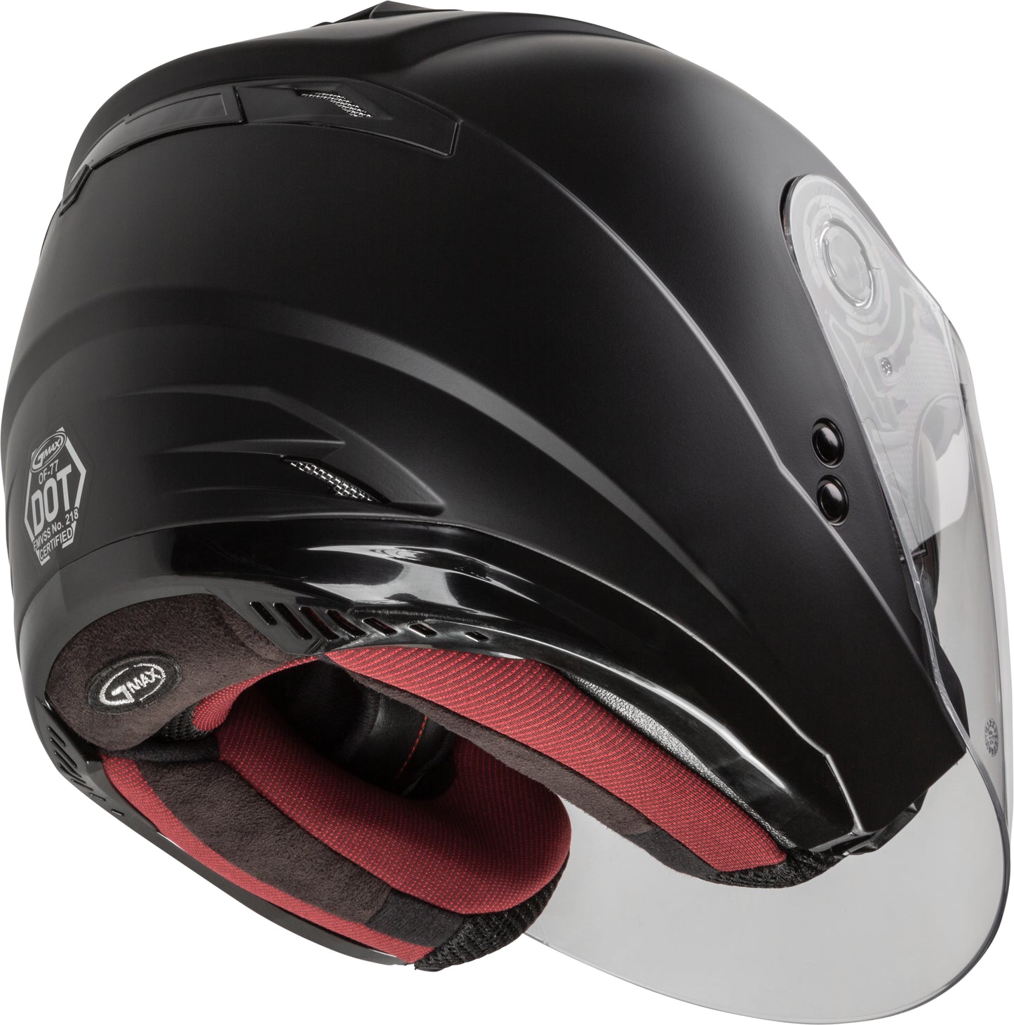 GMAX OF-77 Open-Face Motorcycle Helmet (Matte Black) - Small