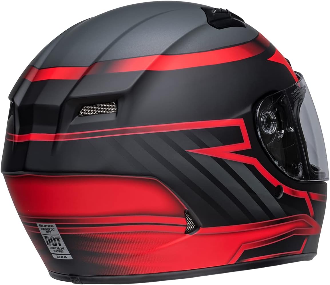 BELL Qualifier DLX MIPS Street Helmet (Raiser Matte Black/Crimson)