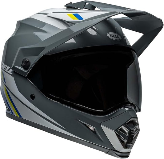 Bell MX-9 Adventure MIPS Helmet (Alpine Gloss Gray/Blue) - Small