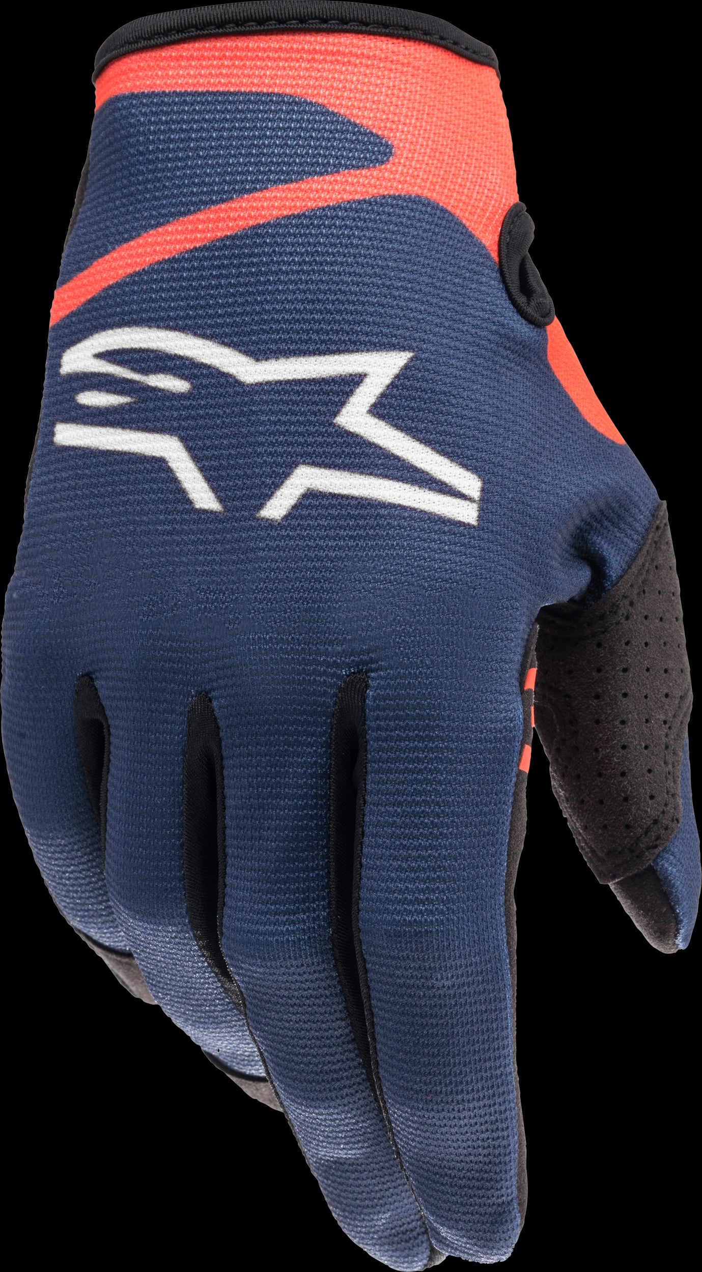 Alpinestars Radar Gloves (Dark Blue/Red Fluo) - Medium