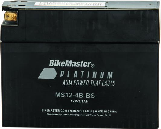 BikeMaster AGM Battery - MS12-4B-BS