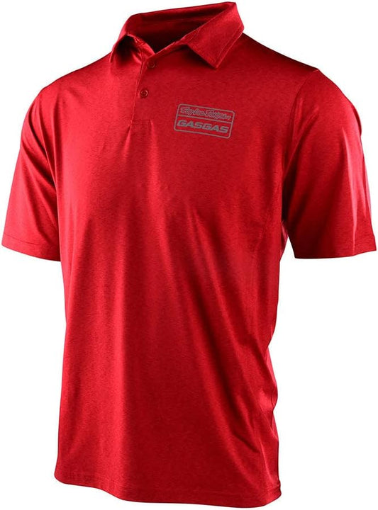 Troy Lee Designs GASGAS Team CORE Polo Shirt (Red Heather)