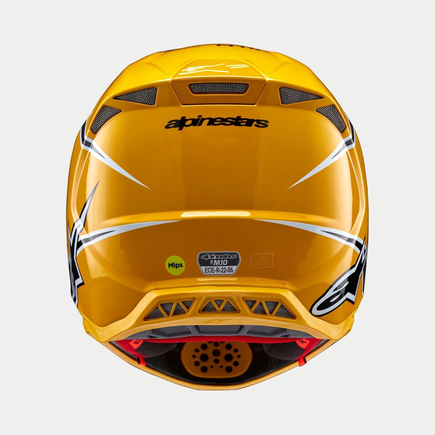 Alpinestars Supertech S-M10 Ampress Helmet (Black/Orange Glossy)