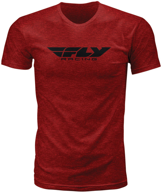 Fly Racing Corporate Tee (Black Red Heather) - 2XL