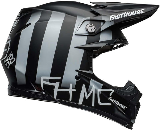 Bell Moto-9S Flex Helmets (FastHouse MC Core Matte Black/Yellow)