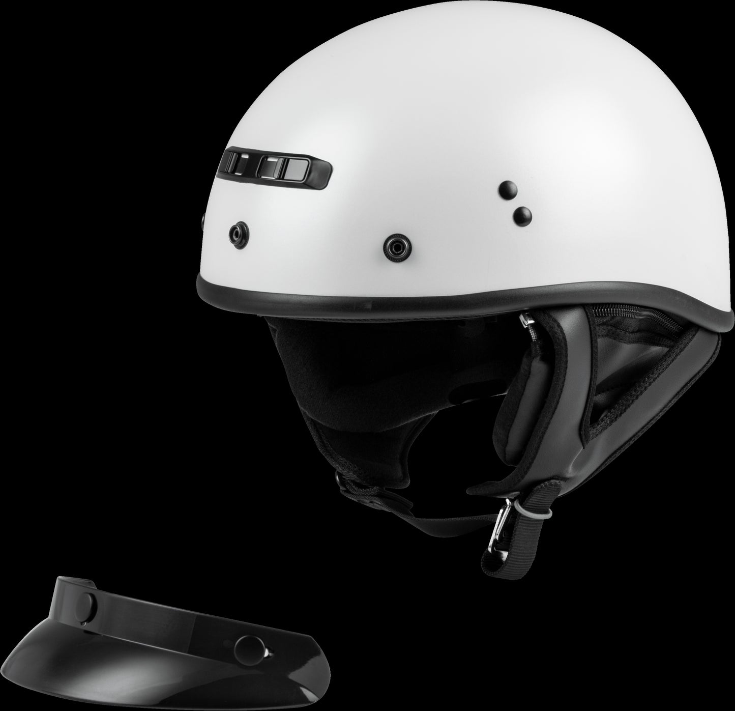 GMAX GM-35 Full Dressed Half-Helmet (Pearl White) - XXL