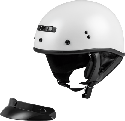 GMAX GM-35 Full Dressed Half-Helmet (Pearl White) - XXL