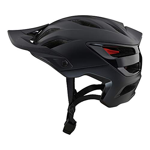 Troy Lee Designs A3 Uno Half Shell Mountain Bike Helmet W/MIPS  (Black)