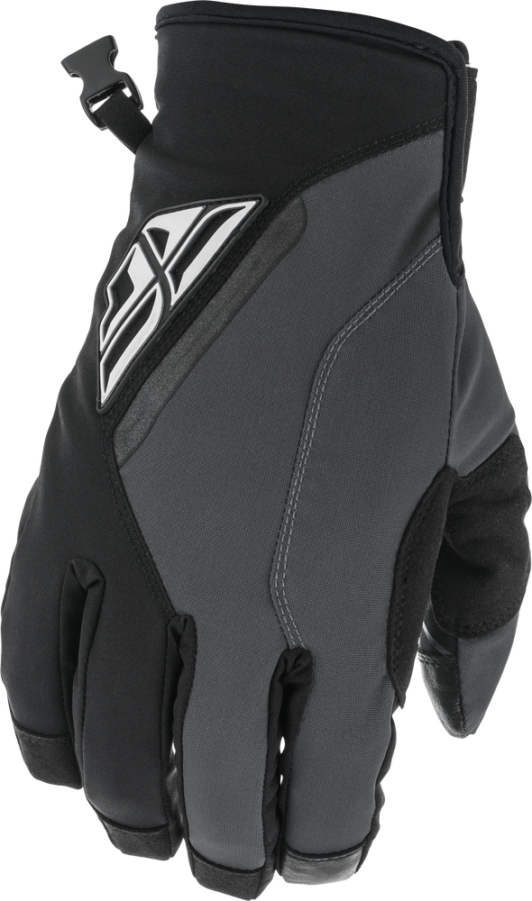 Fly Racing Youth Title Gloves (Black/Grey) - Youth Large