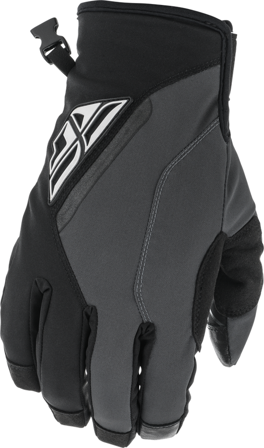 Fly Racing Youth Title Gloves (Black/Grey) - Youth Large