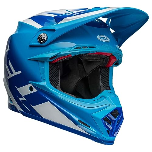 Bell Moto-9S Flex Helmets (Rail Gloss Blue/White)