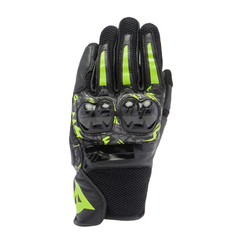 Dainese Mig 3 Unisex Leather Gloves Black/Anthracite/Yellow Fluorescent - 2XL