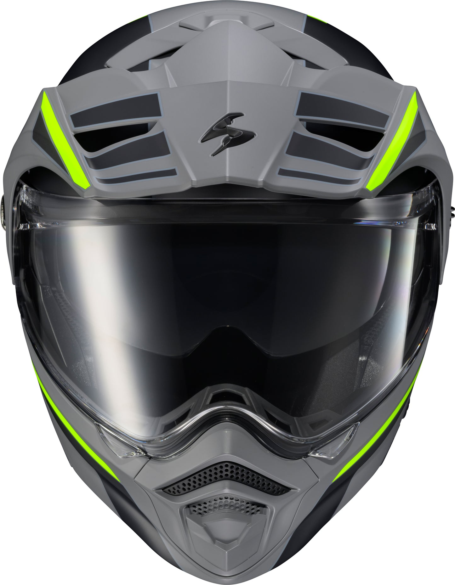 Exo At960 Modular Helmet Monk Grey/Hi Viz Xl