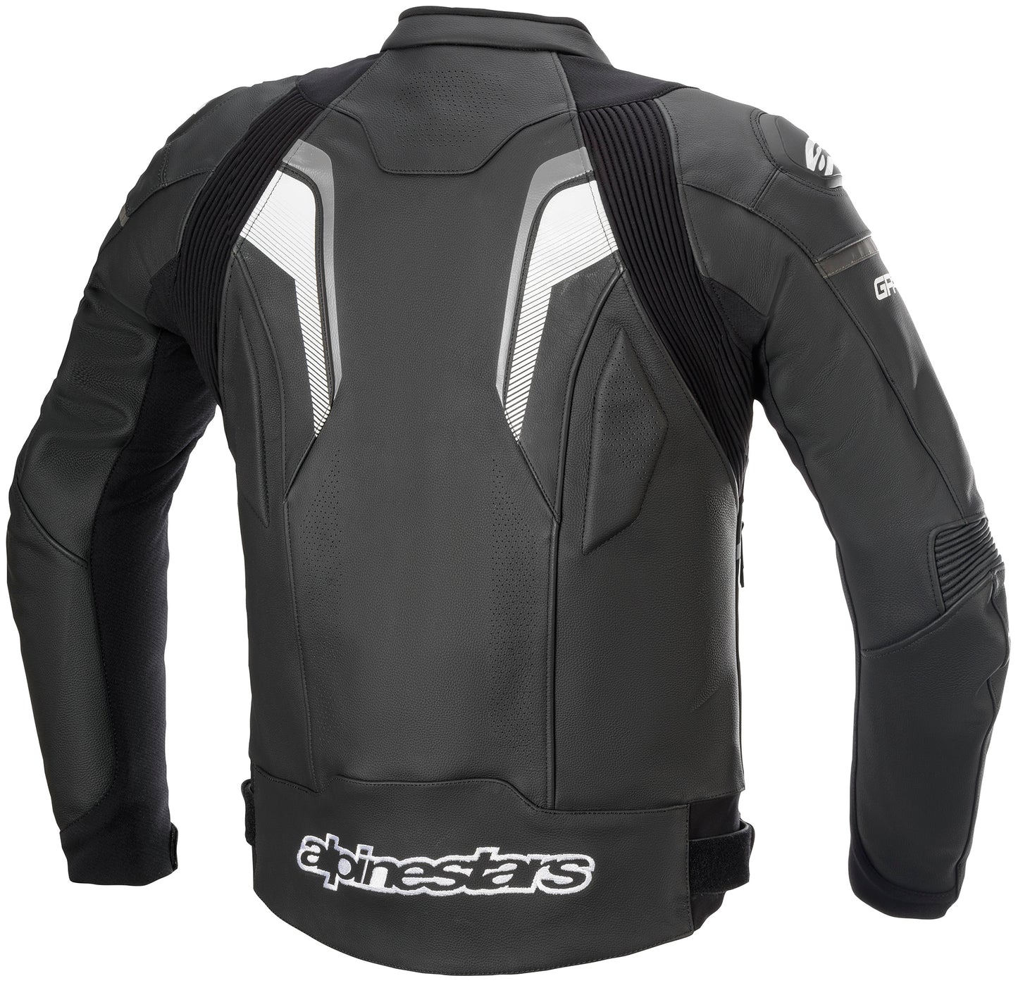 Alpinestars GP Plus R V3 Airflow Leather Motorcycle Jacket (Black/Gray/White) Size 52