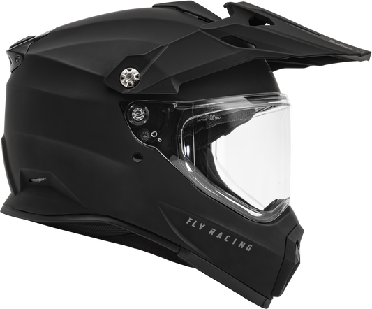 Fly Racing Trekker Solid Helmet (Matte Black)