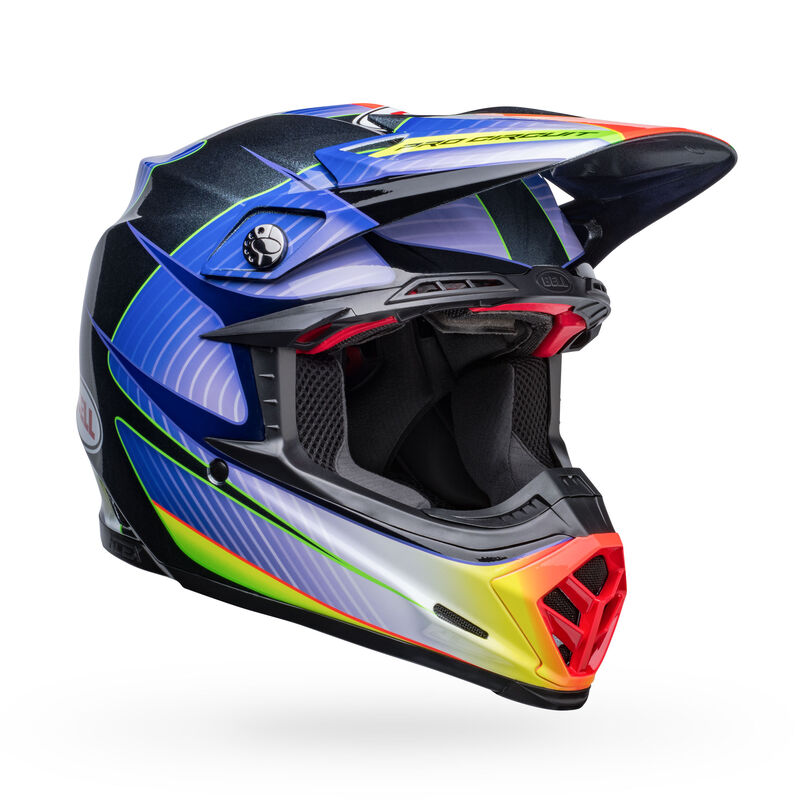 Bell Moto-9S Flex Helmets (Pro Circuit 23 Gloss Silver Metallic Flake)