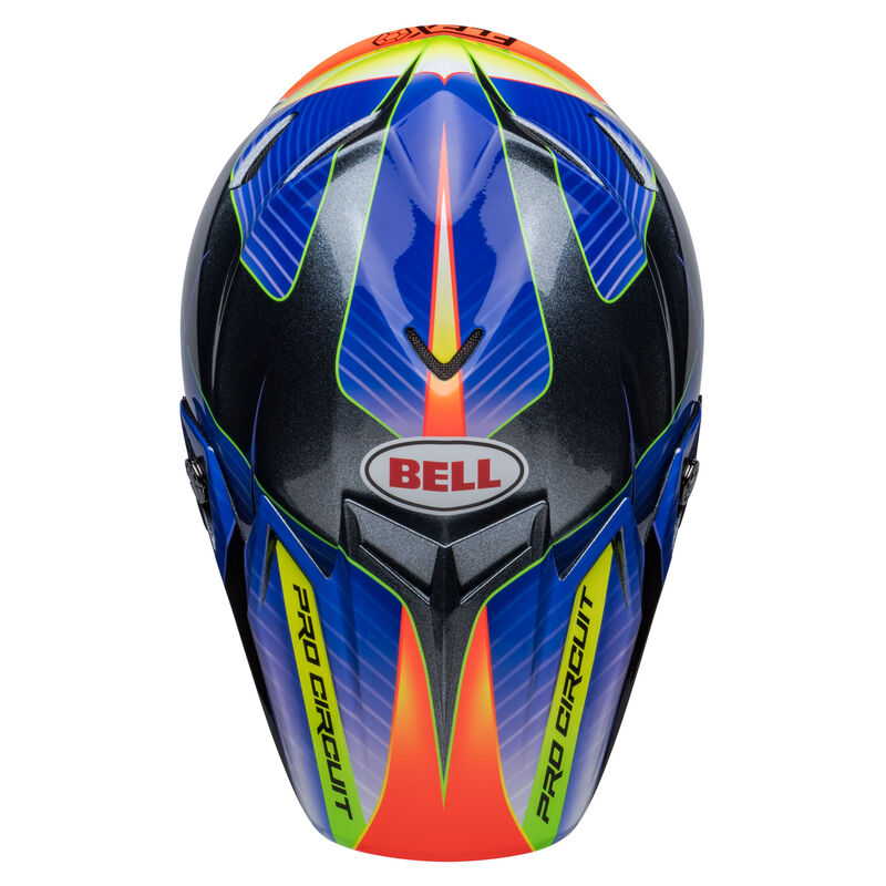 Bell Moto-9S Flex Helmets (Pro Circuit 23 Gloss Silver Metallic Flake)