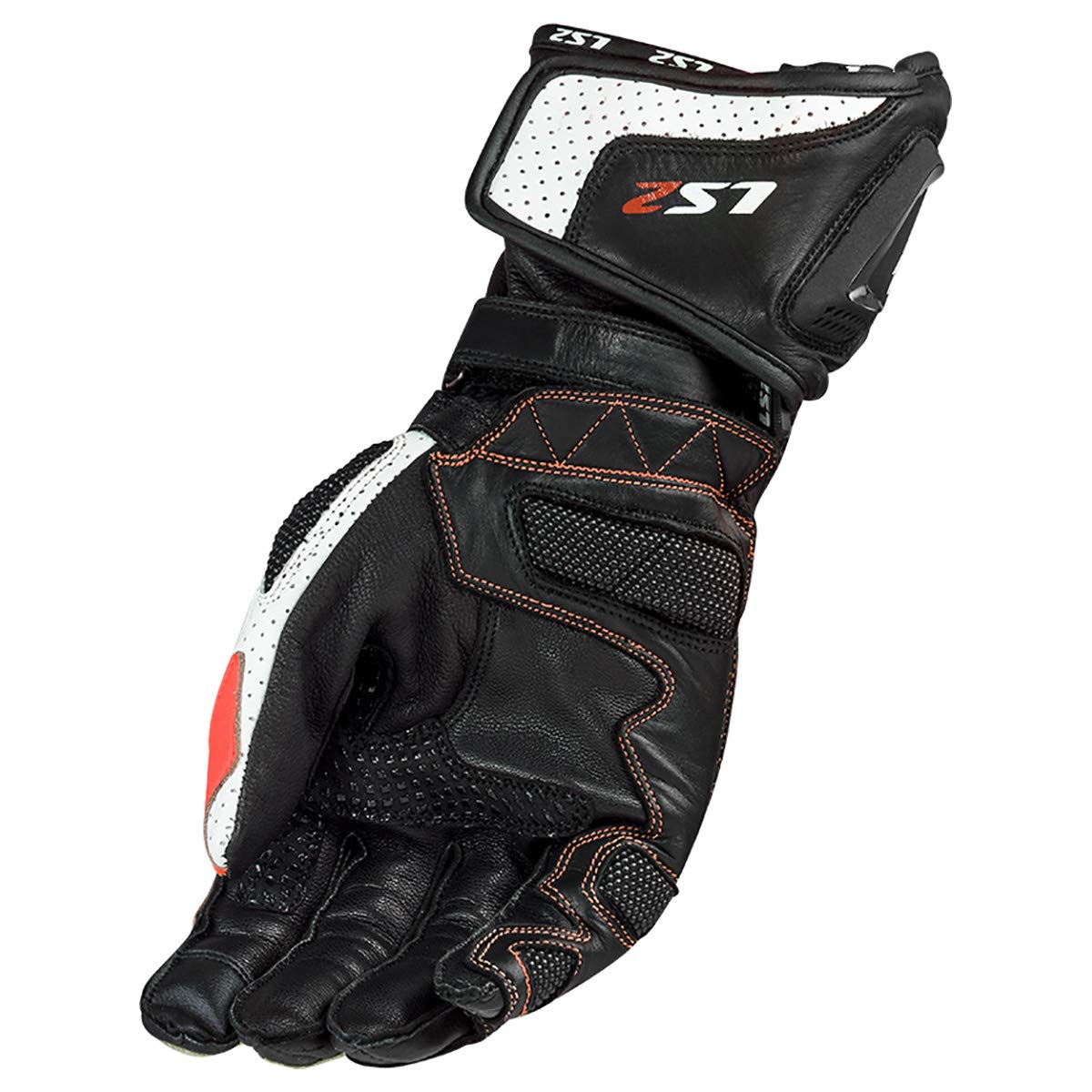 LS2 Helmets Swift Glove (Black/Red - Small)