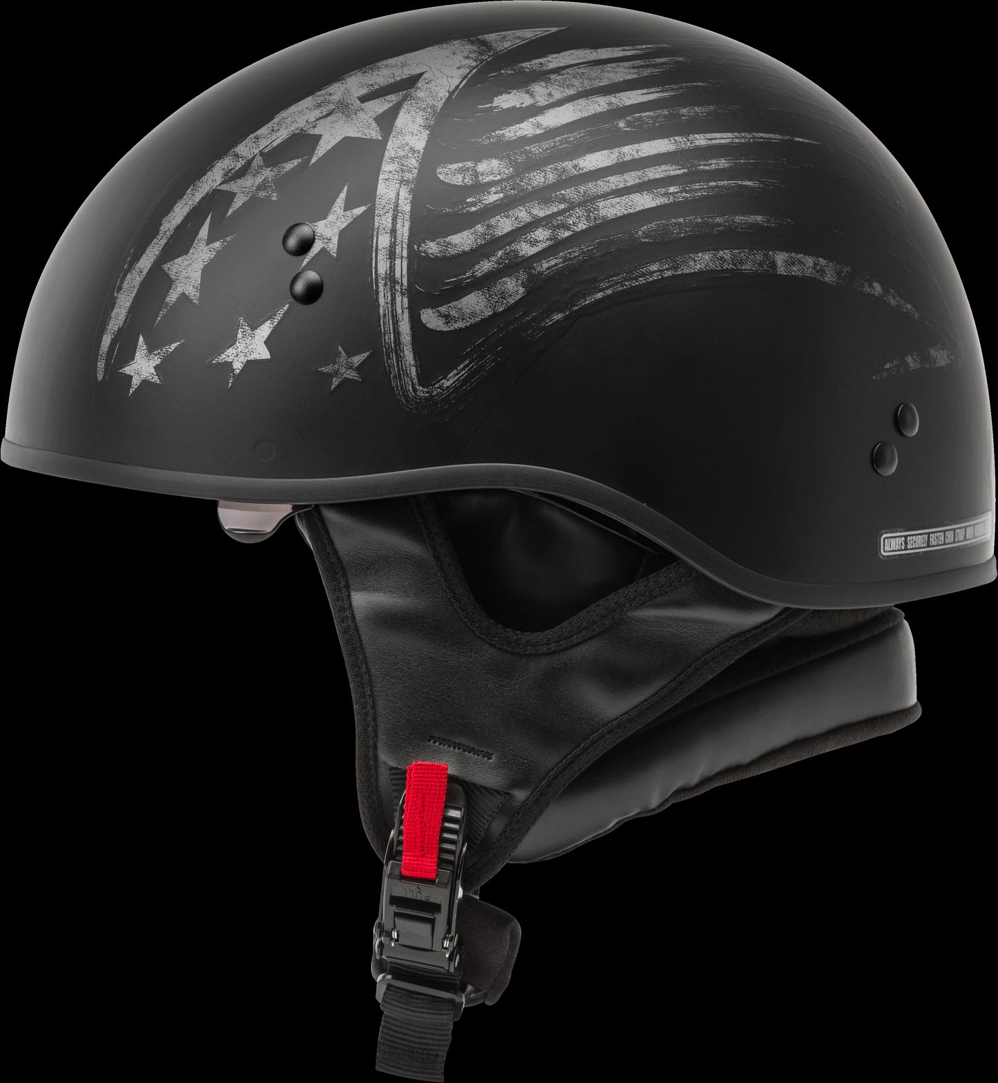 GMAX HH-65 Bravery Half Helmet (Matte Black/Grey) - Large