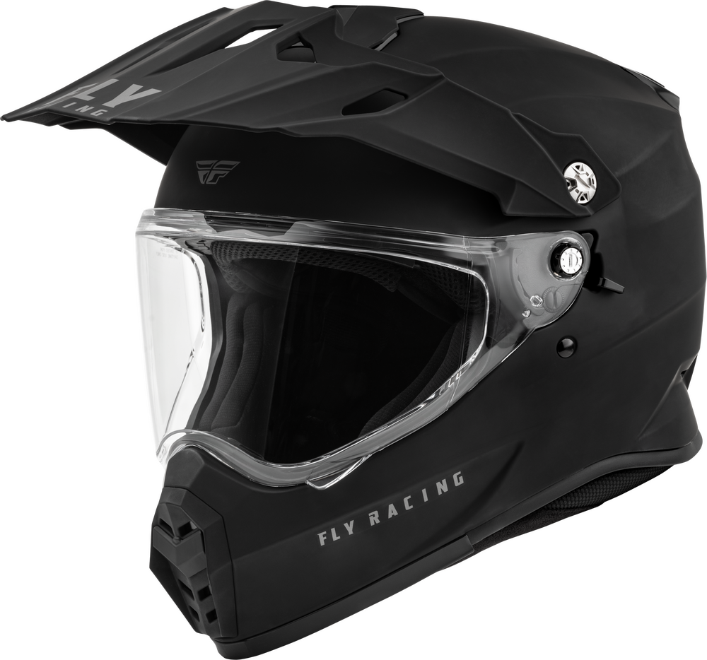 Fly Racing Trekker Solid Helmet (Matte Black)