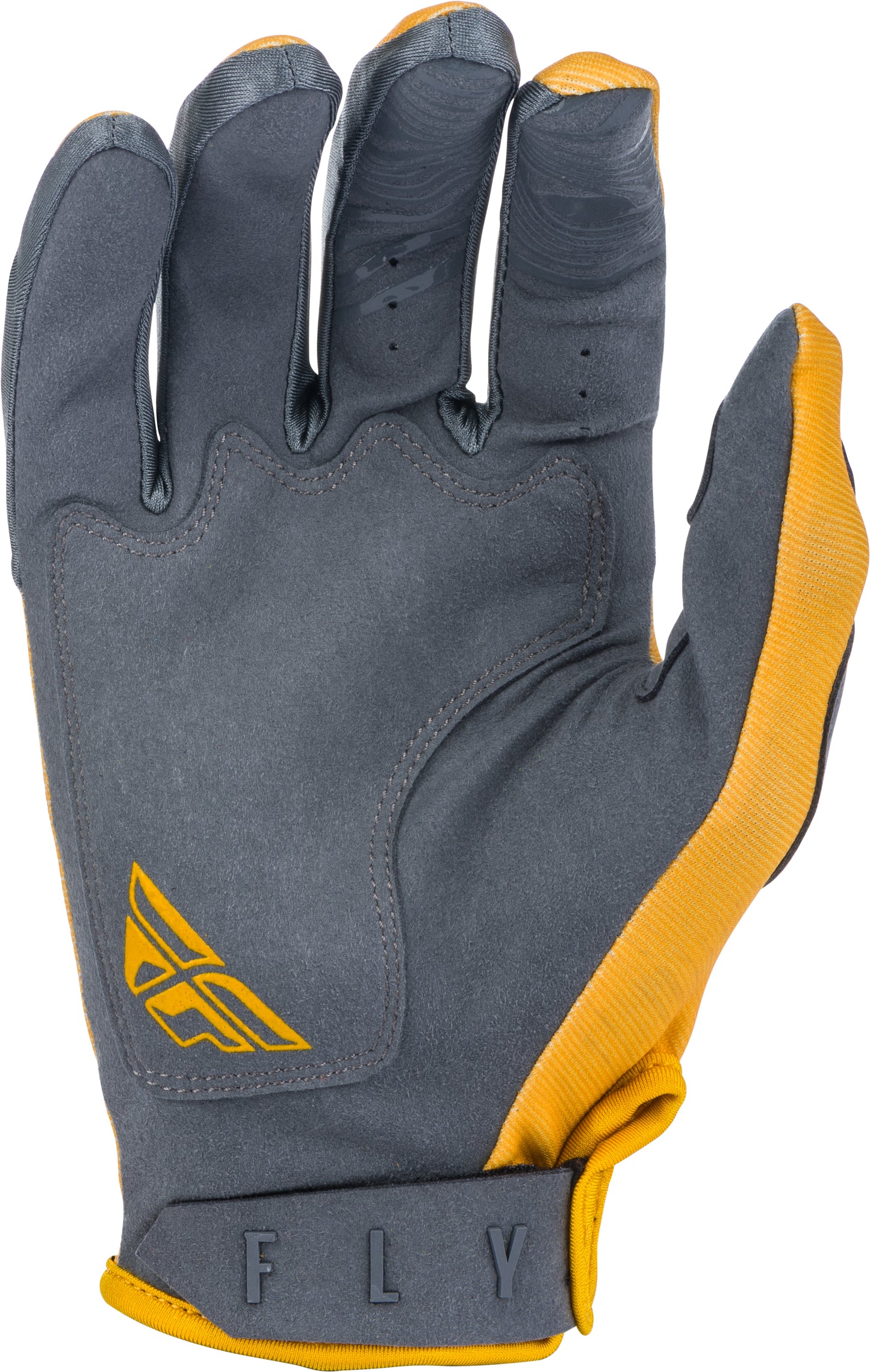 Fly Racing Kinetic K121 Riding Gloves (Mustard/Grey) - Large