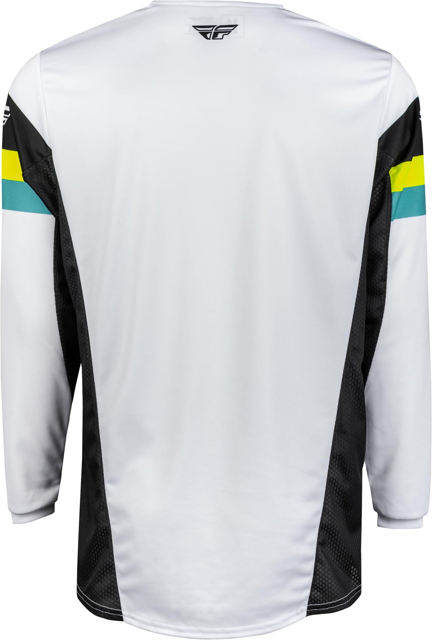 Fly Racing Kinetic Prix Jersey (White / Black / Hi-Vis) - Small