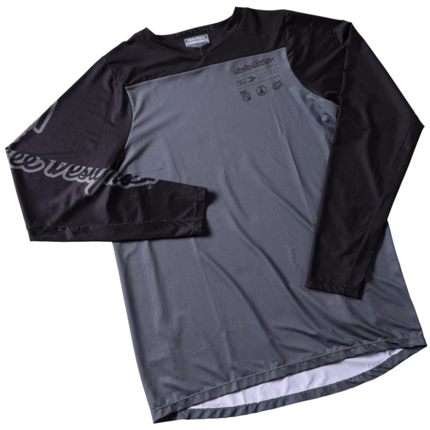 Troy Lee Designs Skyline Mono Long Sleeve Jersey (Charcoal) - Small