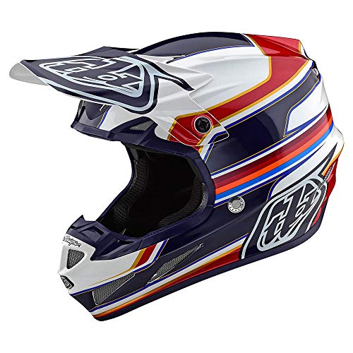 Troy Lee Designs Adult Motocross SE4 Composite w/MIPS Speed Helmet (White/Red)