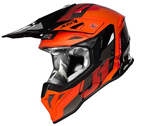 JUST 1 J39 Reactor Thermoplastic Resin MX Helmet (Reactor Orange Black) - XS