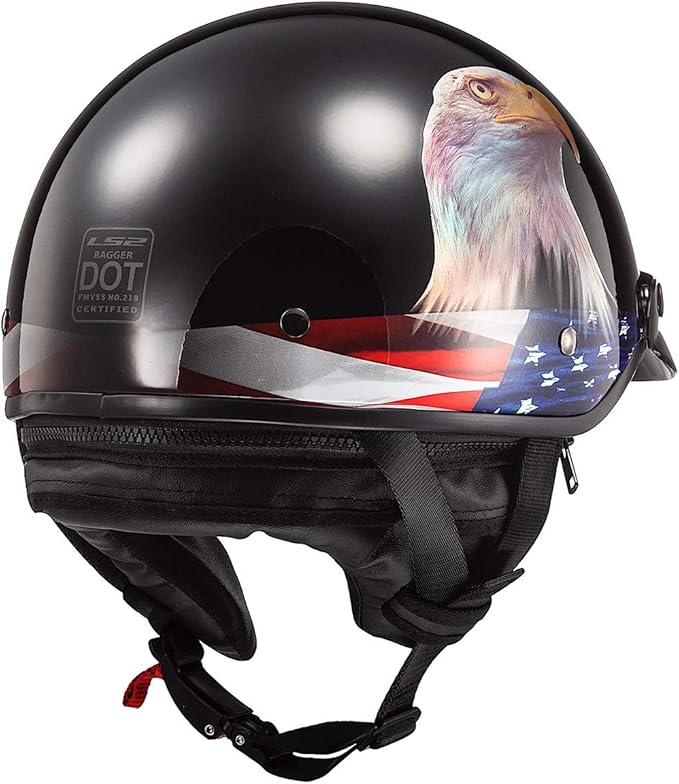 LS2 Bagger Motorcycle Half Helmet (Murica)