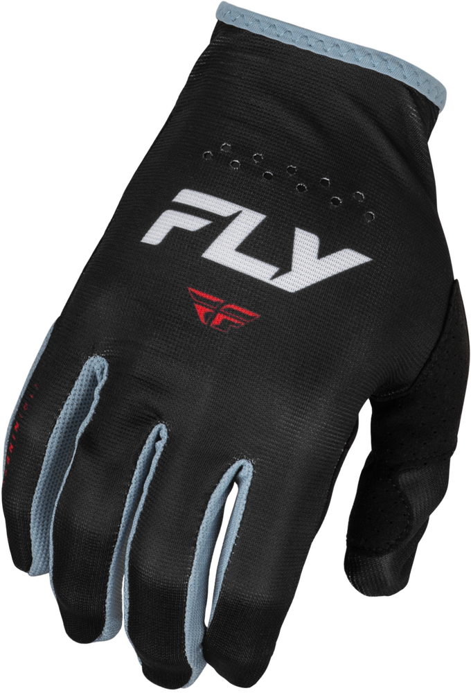 Fly Racing 2024 Adult Lite Gloves (Black/White/Red) - 2XL