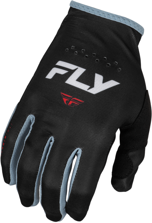 Fly Racing 2024 Adult Lite Gloves (Black/White/Red) - 2XL