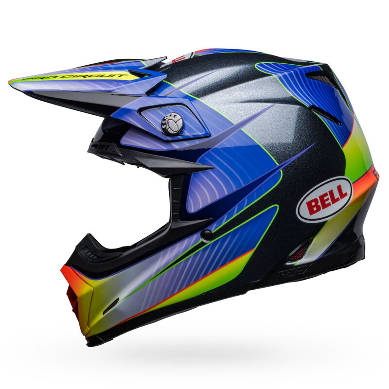 Bell Moto-9S Flex Helmets (Pro Circuit 23 Gloss Silver Metallic Flake)