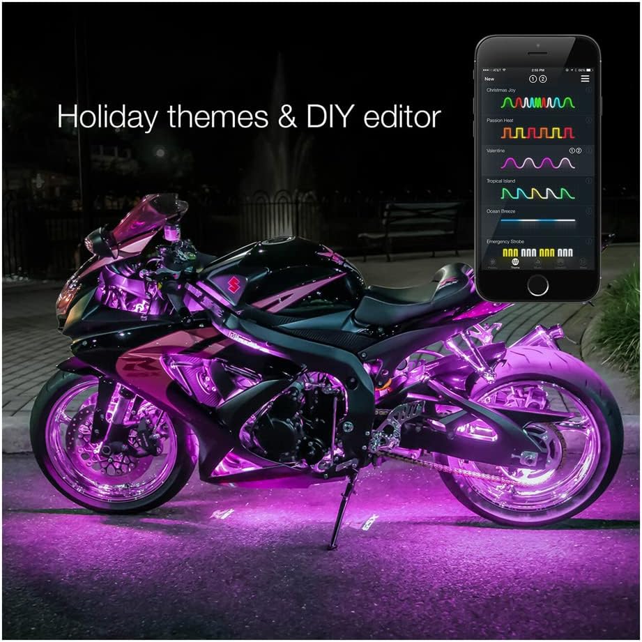 XKGLOW KS-Moto-PRO 14 Pod 12 Strip Accessory Light Kits