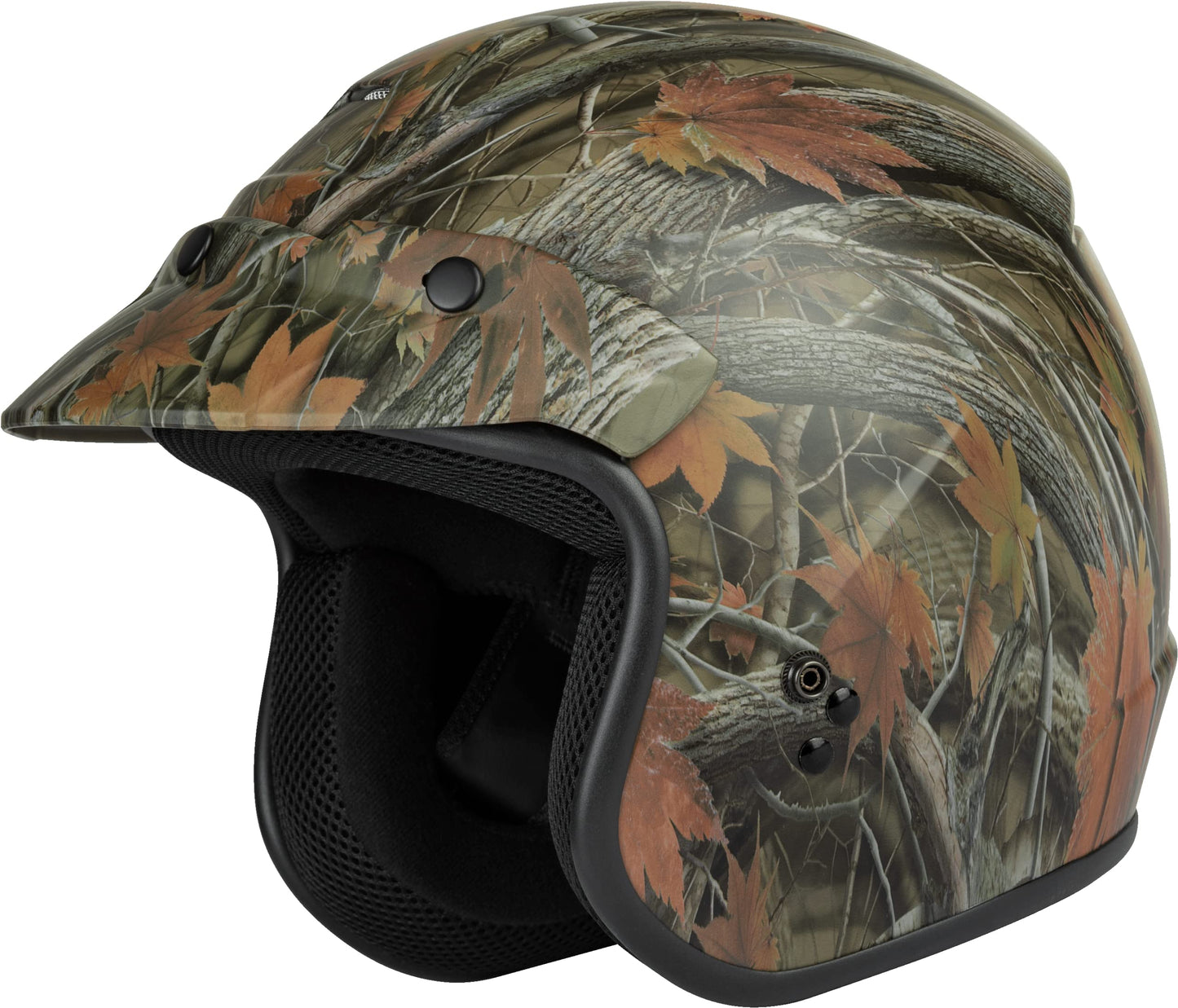 GMAX OF-2 Open-Face Helmet (Leaf Camo) - Large