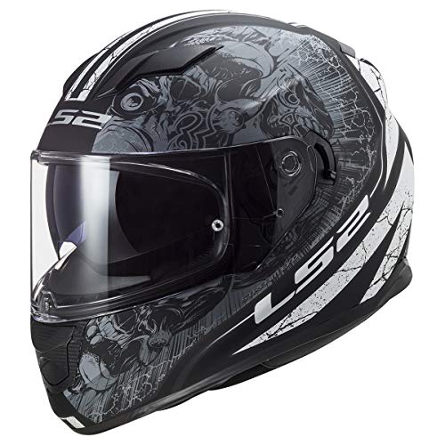 LS2 Helmets Full Face Stream Throne Helmet (Matte Black Titanium - X-Small)