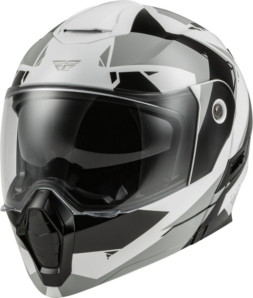 Fly Racing Odyssey Summit Modular Adventure Helmet (Black/White/Grey)