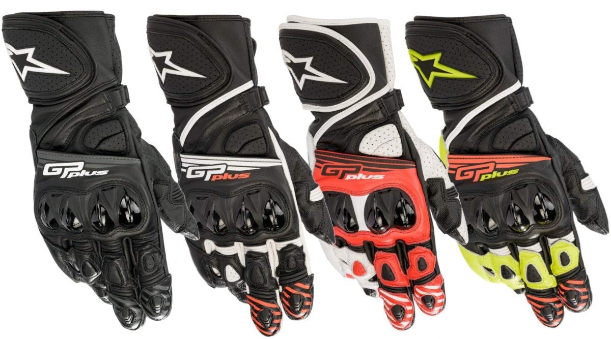 Alpinestars GP Plus R V2 Men's Motorcycle Gloves (Black/Yellow/Red) - XL