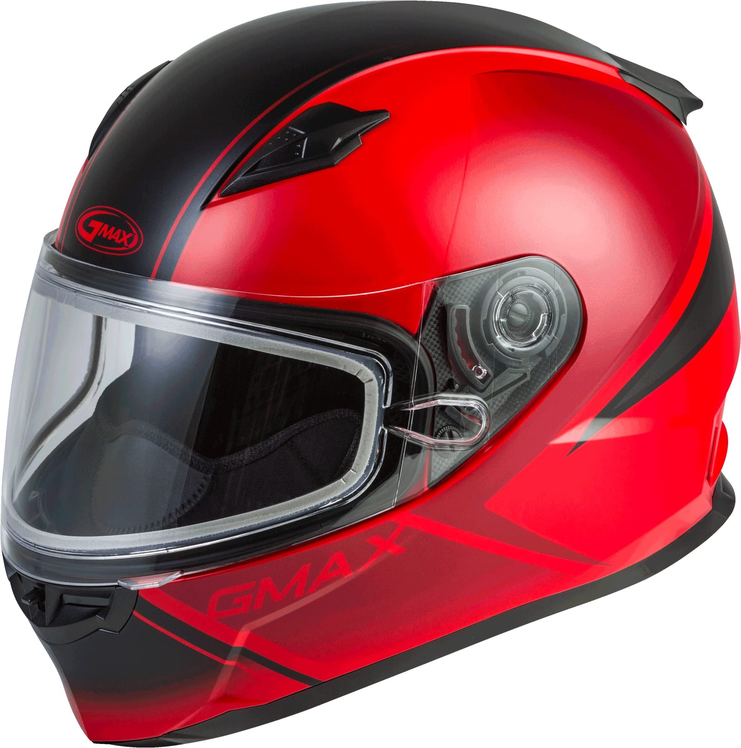 GMAX FF-49S Hail Snow Helmet (Matte Red/Black)