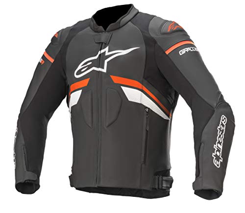 Alpinestars GP Plus R v3 Leather Jacket (Black/Red Fluo/White) Size 58