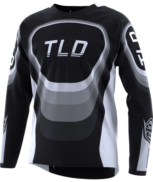 Troy Lee Designs Youth Sprint Reverb Jersey (Black) - Youth XL