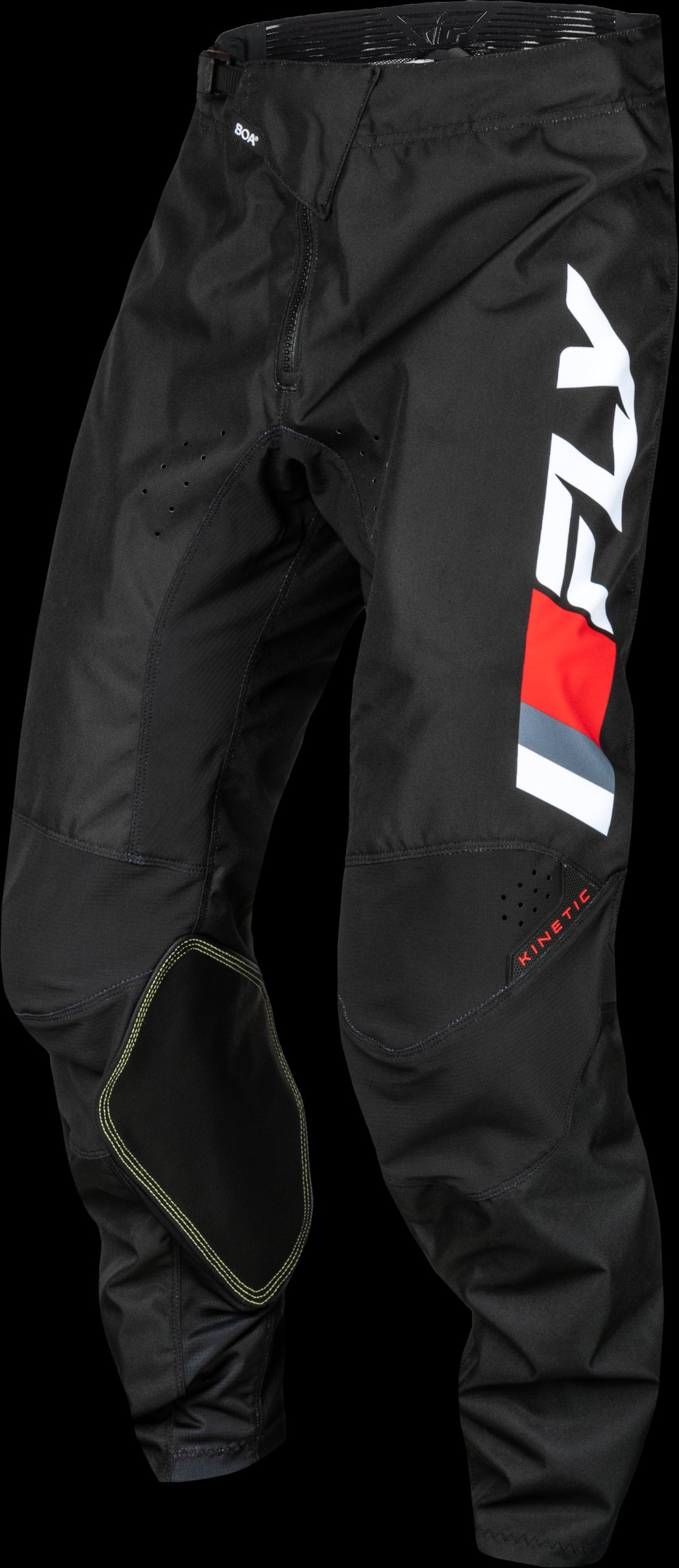 Fly Racing Kinetric Prix MX Pants (Red/Grey/White)