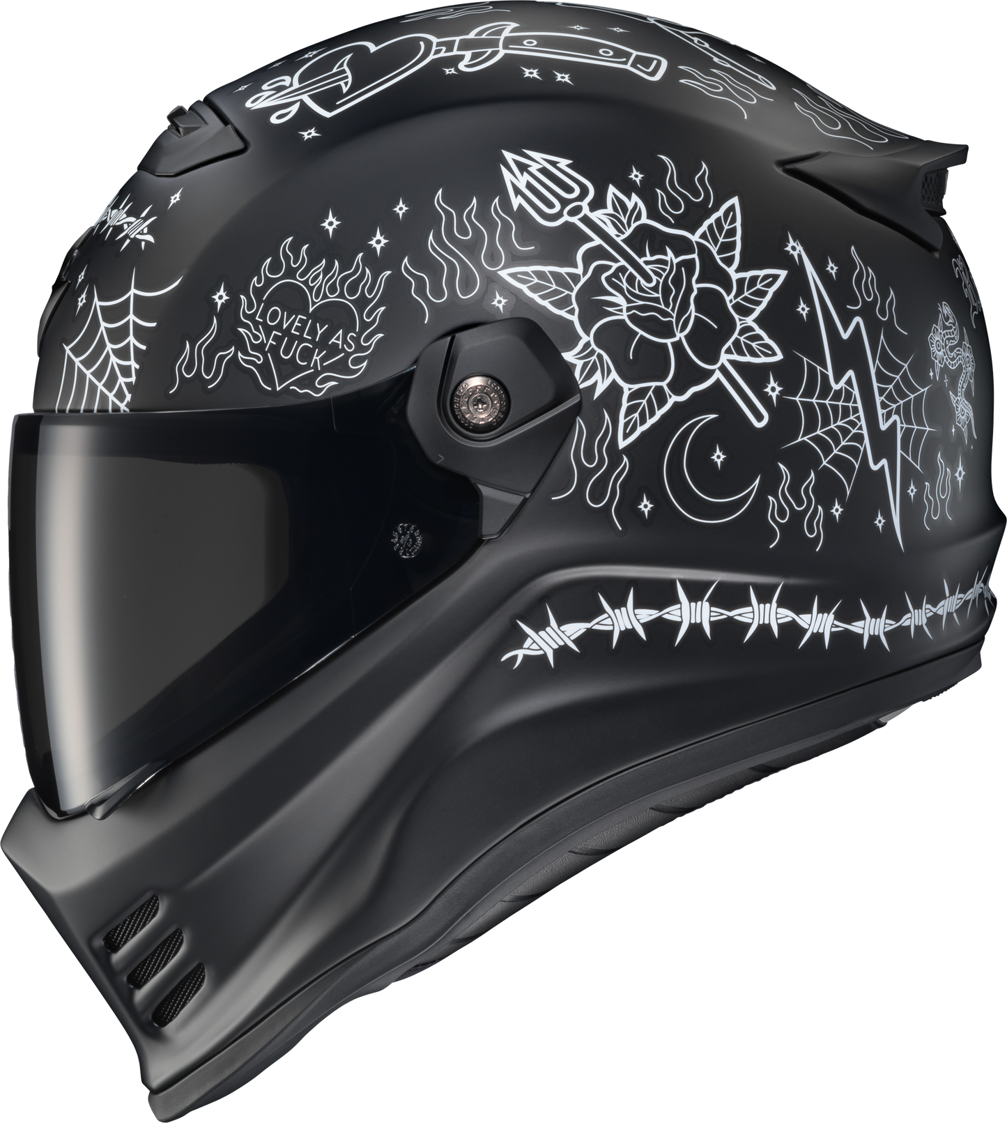 Covert Fx Full Face Helmet The Litas 2 Black Sm